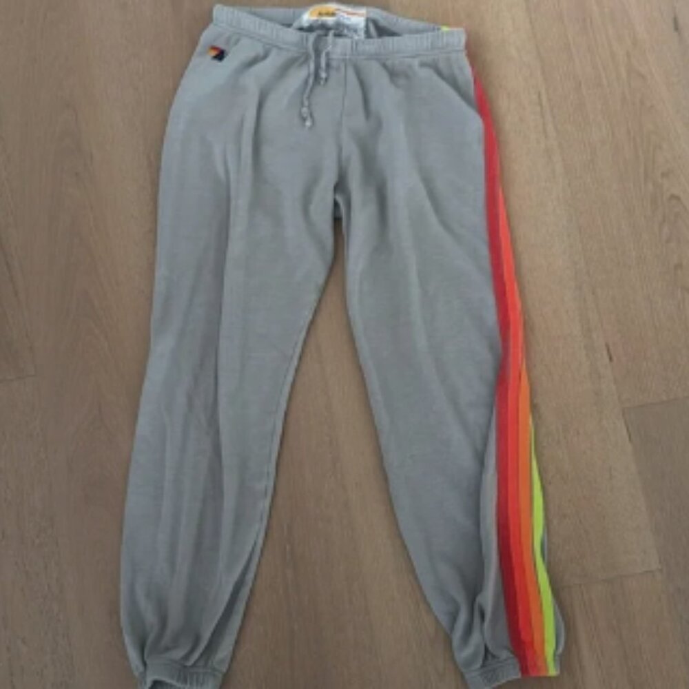 Aviator Nation Joggers with stripes